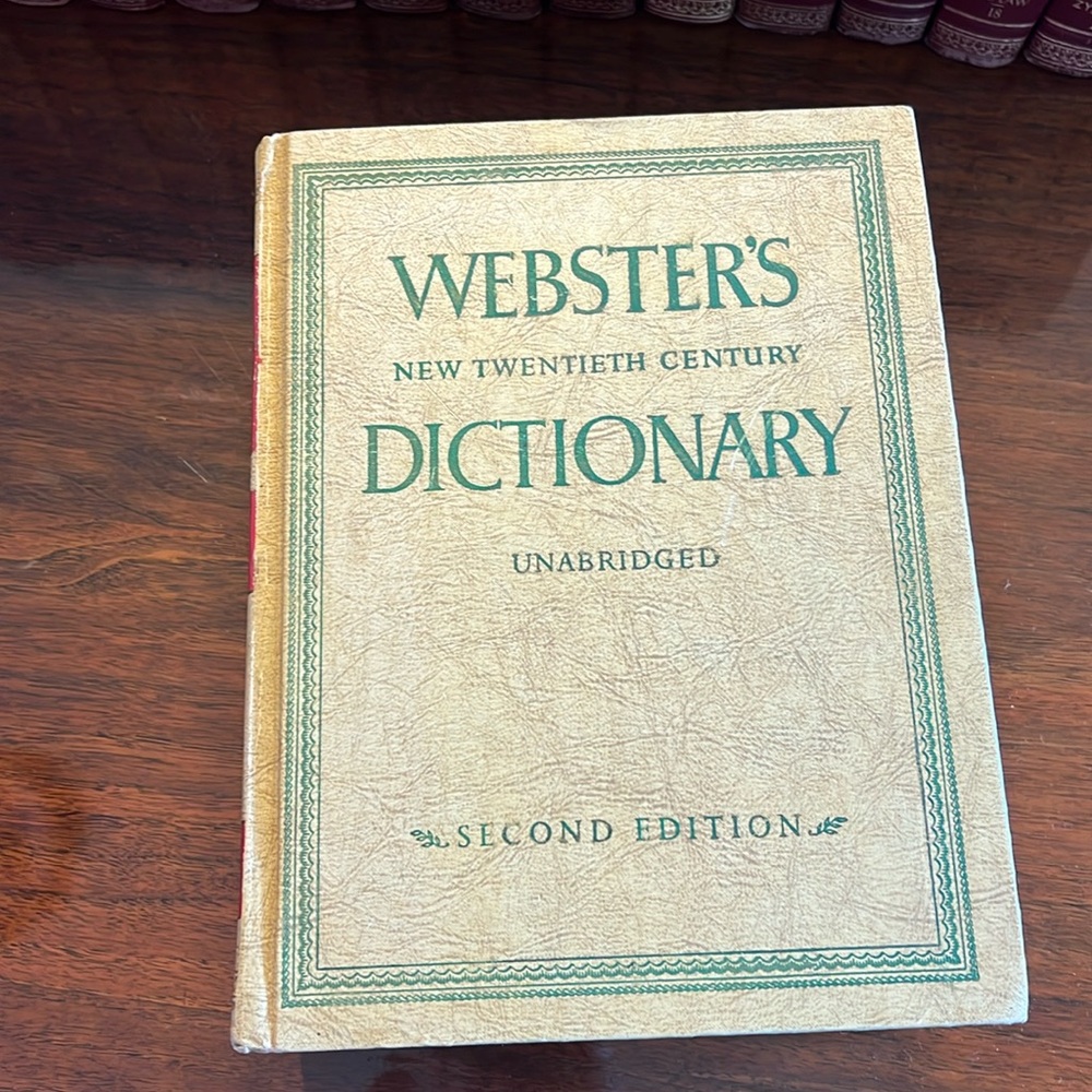 Rare find Websters dictionary 2nd edition